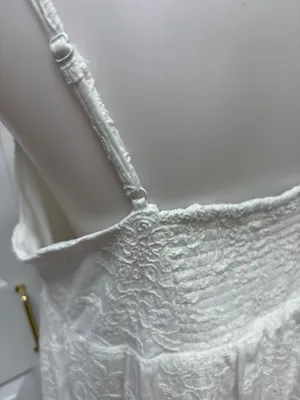 Nanette Lepore White‎ Sleeveless Embroidered Dress With Pockets- Size 14. thumbnail 4