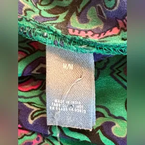 Aerie Paisley Jogger style Pants in Green and Pink size M thumbnail 5