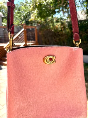 Coach Leather Crossbody Handbag With Short Strap Including Tag Pink thumbnail 2