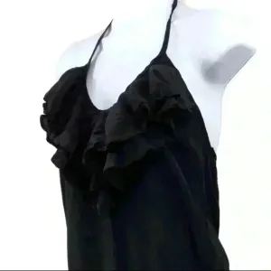 Karina Grimaldi Antonella Black Silk Halter‎ Top thumbnail 8