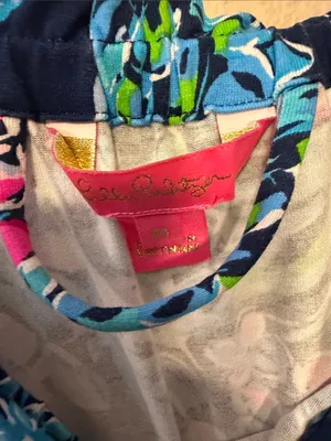Lilly Pulitzer Calla off-the-shoulder floral jumpsuit size Medium thumbnail 4