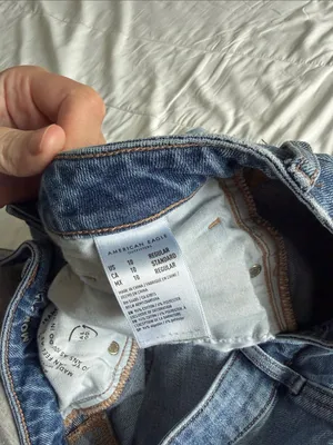 American Eagle Outfitters Women's Distressed Mom Jeans in Blue thumbnail 3