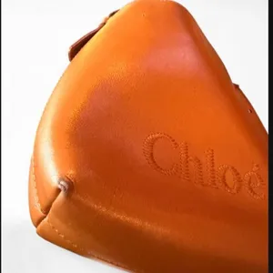 Chloé Sense Micro Tote Bag Caramel Brown Calfskin Leather Crossbody Bucket Purse thumbnail 3
