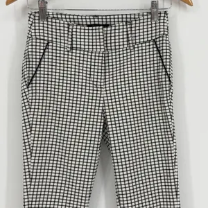 Shinestar Gingham‎ Checkered Pants Black White Y2K Stretch Women Size Large thumbnail 5