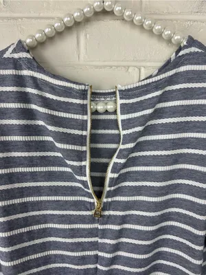 Sail To Sable Striped Nautical Casual Dress Size S thumbnail 10