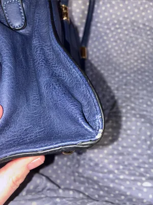 Classic Navy Blue Nautical Top-Handle Crossbody Bag Purse thumbnail 11