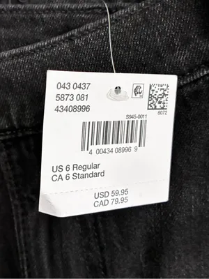 NWT American Eagle Dreamy Drape Strigid Ultra Wide Leg Jeans Low Rise 6 R 28 thumbnail 2