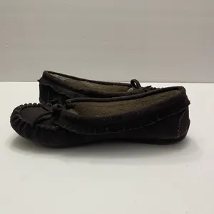 KENNETH‎ COLE REACTION Brown Suede Sherpa Comfort Flat Slipper Shoe Womens 8 thumbnail 6
