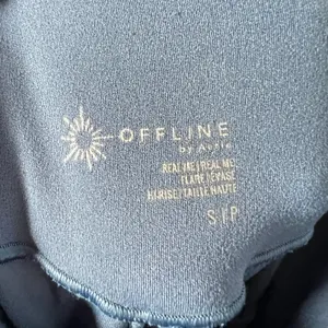 OFFLINE by Aerie Crossover Flare‎ Leggings Small Blue thumbnail 4