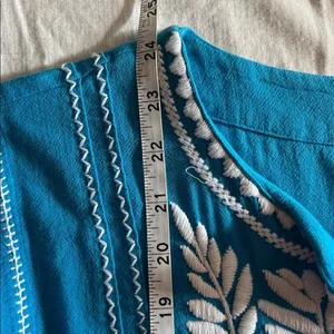 Sister Mary Embroidered Blouse Women's Sz XS‎ Anthropologie thumbnail 7