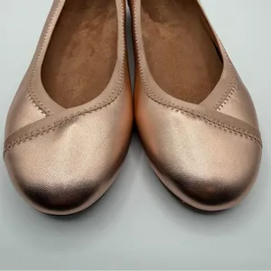 Vionic Caroll Rose Gold Metallic Leather Ballet Flats Womens US 6.5M thumbnail 8