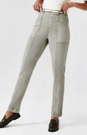 NWT Spanx stretch twill straight leg pants  medium thumbnail 1