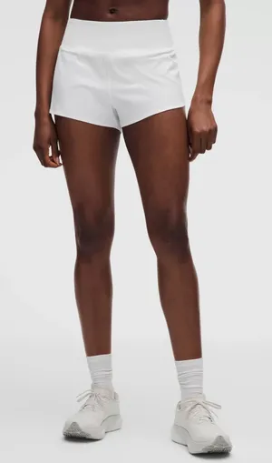 Lululemon Speed Up High Rise Shorts 2.5” White thumbnail 1
