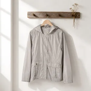 Weatherproof Beige Utility Jacket with Hood thumbnail 2