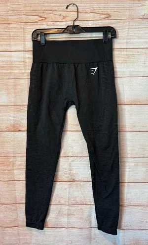 Gymshark womens Textured Black Leggings new no tags thumbnail 1