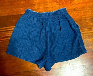 Aerie High Waist Blue Shorts XS thumbnail 3