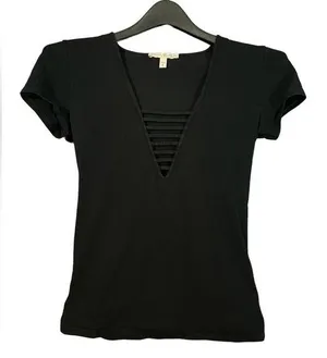 Express Women’s Black Cutout Shirt Small thumbnail 1