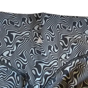 Vitality Storm Legging Black Gray Swirl Eclectic Psychedelic Workout Yoga Size M thumbnail 5