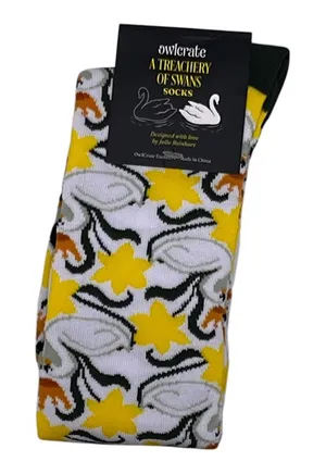 OwlCrate A Treachery of Swans Slouchy Socks - A. B. Poranek January 2026 YA Item thumbnail 1