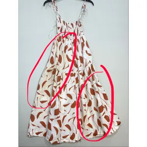 ASTR Marlene rust abstract midi Dress Small thumbnail 3