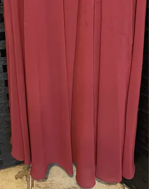 Kleinfeld sangria red Dress Halter Pleated Long Formal Read Preowned Size 6 thumbnail 9