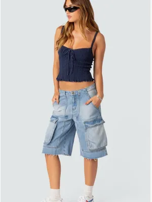 Edikted blue tank top thumbnail 7