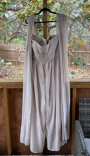 Birdy Grey Gigi Jumpsuit Versatile Styles Neutral Champagne Size 1X. NEW thumbnail 6