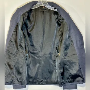 Elie Tahari Single Button Wool Blend‎ Women's Size 4 Blazer Charcoal Business thumbnail 9