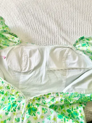 Estelí mini palm print cotton long sleeve dress thumbnail 8