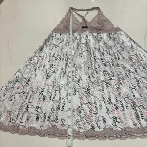Victoria's Secret Lace Trim Chemise - Pink and Black size M thumbnail 9