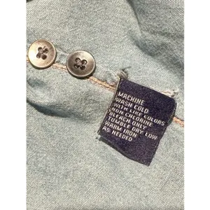 Madewell Light Wash Denim Chambray Button Down Size XS EUC!! thumbnail 5