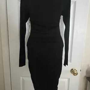 Good American Black Long Sleeve Dress Size 1‎ thumbnail 5