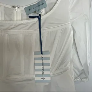 Tuckernuck White Nealy Puff Sleeve Blouse thumbnail 5