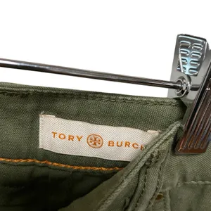 Tory Burch‎ Womens Sz 26 Agave Green Flared Leg Trouser Pants Denim Bootcut thumbnail 3