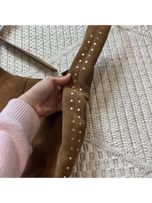Madewell Essential Curve Shoulder Bag in Aged Cognac thumbnail 7
