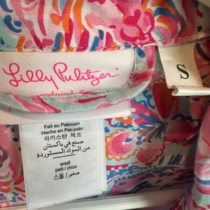 Lilly Pulitzer For Pottery Barn Isla De Coco Loose Pajama Set Teen Size Small thumbnail 3