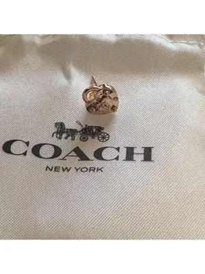 Coach Padlock Heart Charm and Earrings Set One Size thumbnail 6