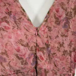 Lulus Floral Flutter Sleeve Maxi Dress XS Dreamiest Desires Garden Party Pink thumbnail 8