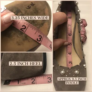 Botkier "Holly" Gray Suede Heels With Faux Pearl Beads (7.5) thumbnail 11