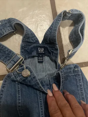 GAP Grey Denim Overalls thumbnail 4