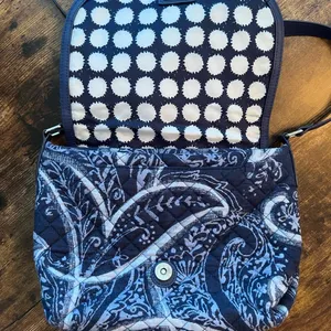Vera Bradley  Indigo print pattern crossbody handbag thumbnail 11