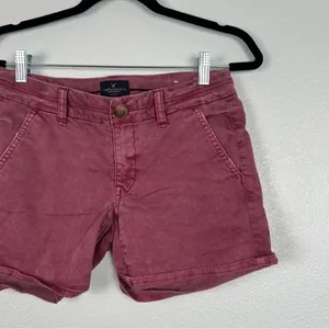 American‎ Eagle Maroon Shorts Sz 2 thumbnail 3