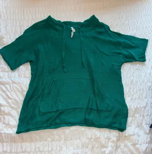 Aeropostale Green Knit Top with Hood thumbnail 1