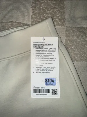 NWT Lululemon Heavyweight Fleece Sweatpant‎ size L thumbnail 5