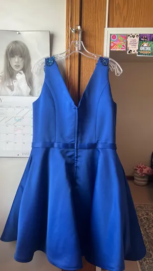 Rachel Allen Homecoming Dress Blue thumbnail 2