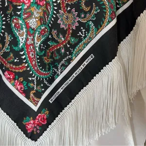 ✨ Vintage‎ Hazelwood Exclusive Women’s White Western Fringe Top Small thumbnail 8