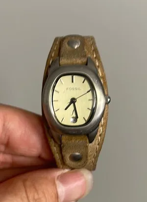 Fossil Leather Brown Tan Womens Watch Adjustable thumbnail 1