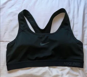 Nike Pro Women's Black Sports Bra thumbnail 2