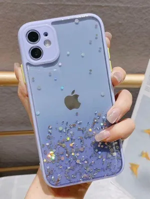 IPhone 11 Pro Clear glitter Case thumbnail 1