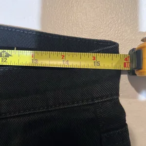 7 for all mankind women’s standard straight leg size 31 black jean thumbnail 7